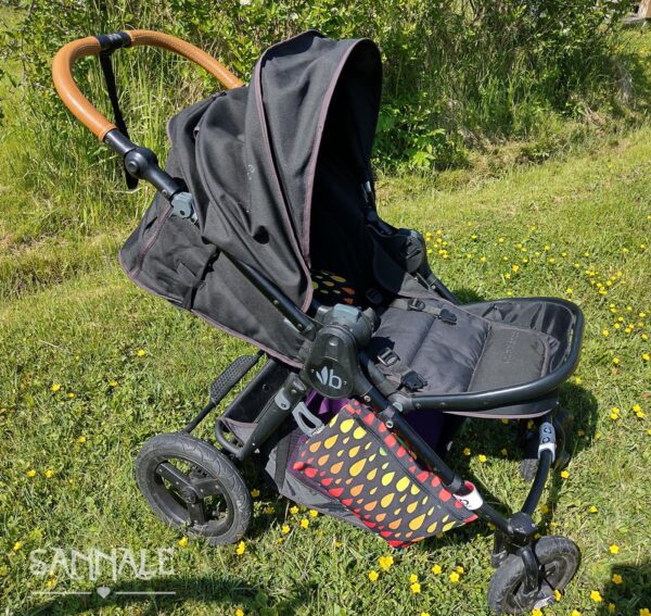 Lükkesanga kate vihmakile kott ja rihmapehmendused Bumbleride Era kärule_-3