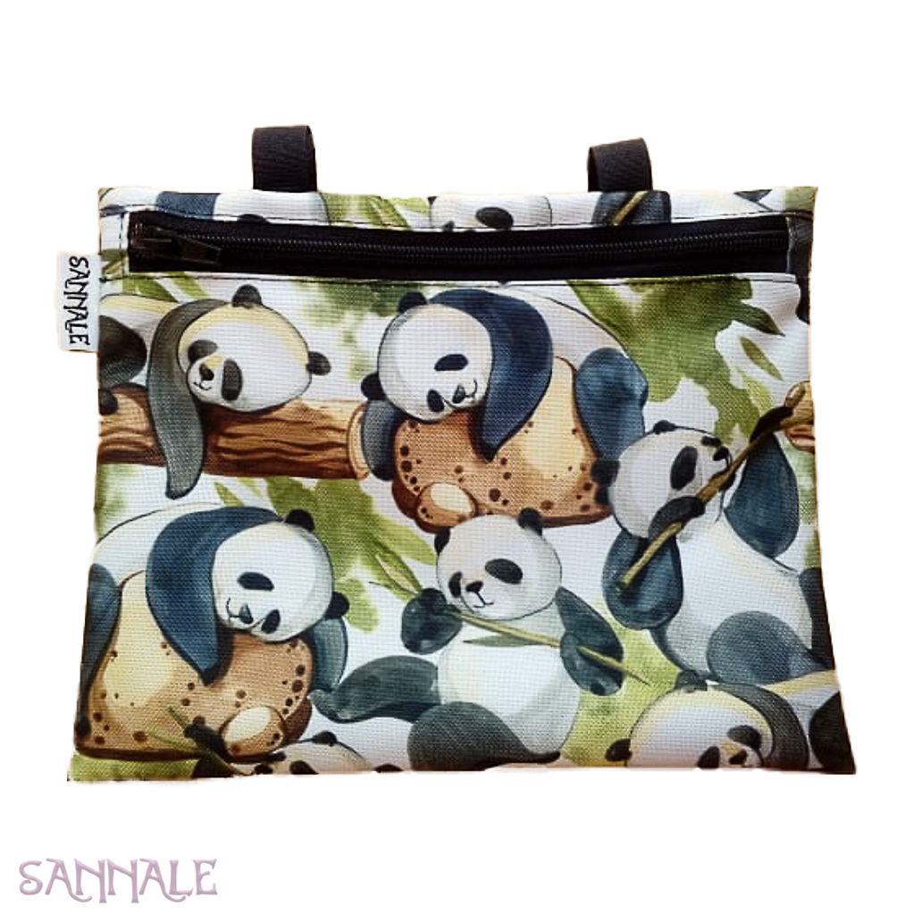 Bag of raincoats with embroidery