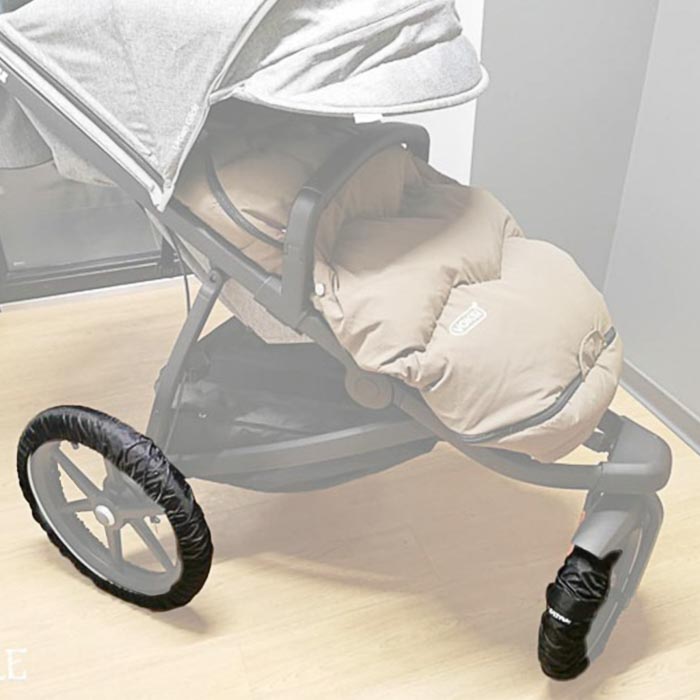 Sannale wheel covers for strollers