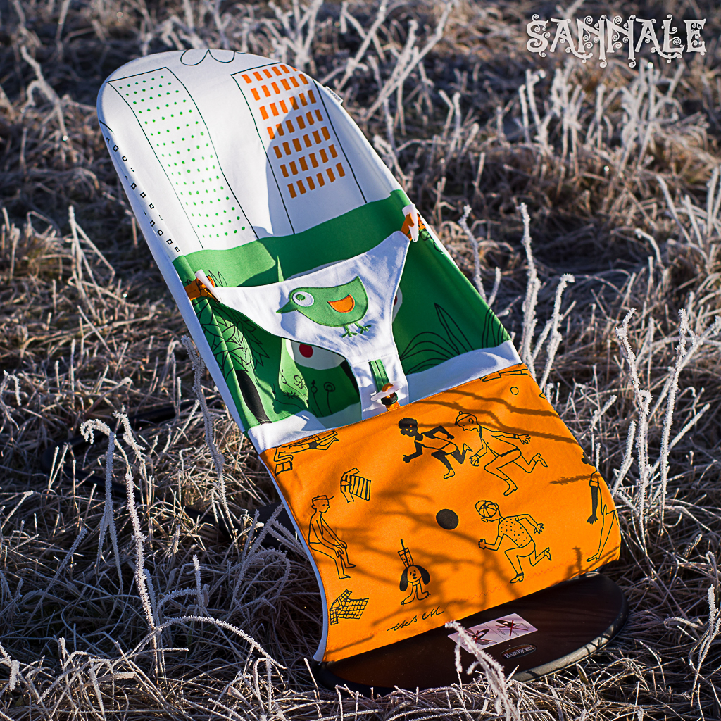 Sannale lamamistooli vahetuskate, loodud kasutamiseks koos Babybjörn lamamistooliga