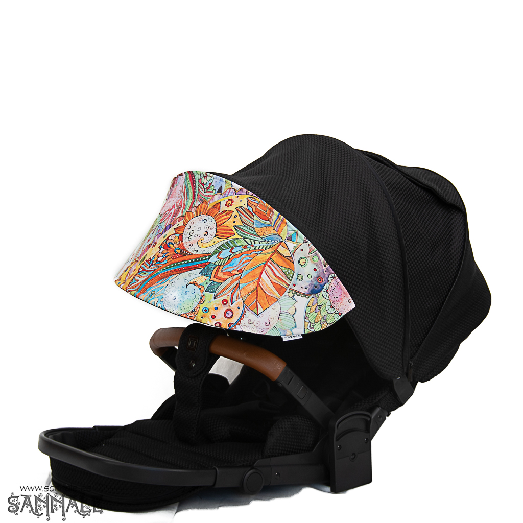Extension of the forearm Stroller sun shade