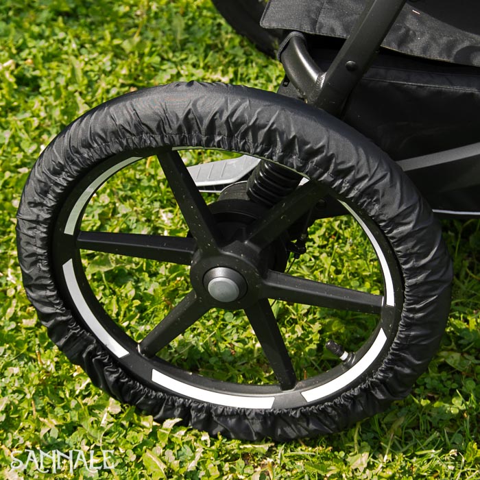 Sannale wheel covers designed for use with Thule Urban Glide 4 trolley