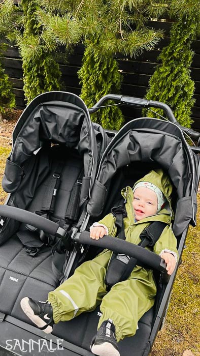 Sannale aeromoov rihmapehmendused loodud kasutamiseks koos Thule Urban Glide 3 Double käruga