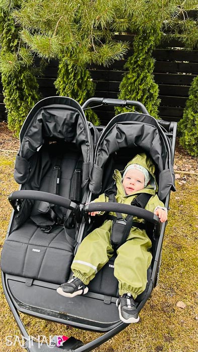 Sannale aeromoov rihmapehmendused loodud kasutamiseks koos Thule Urban Glide 3 Double käruga