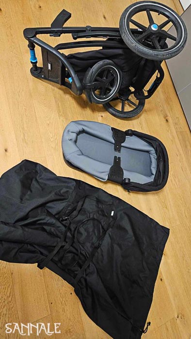 Sannale transpordikott loodud kasutamiseks koos Thule Urban Glide 2 Double käruga