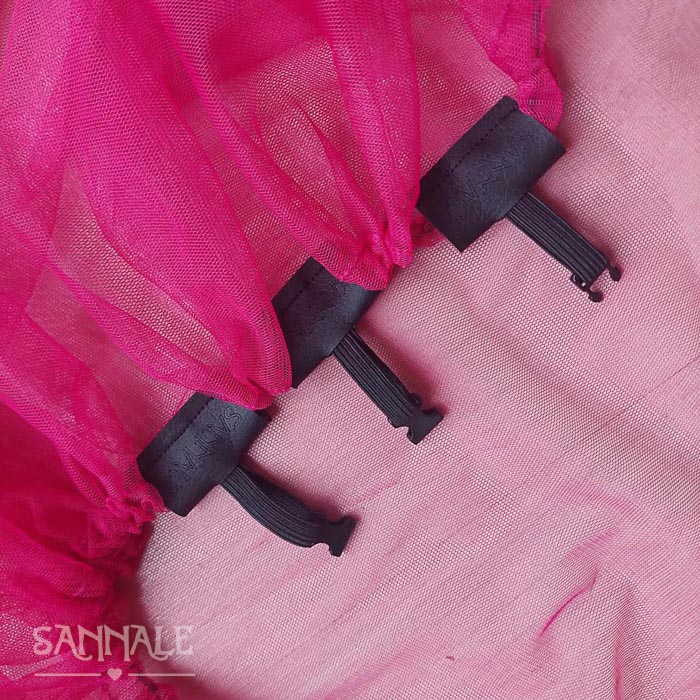 Fuksiaroosa putukavõrk jalutuskärule Bugaboo Sannale-6