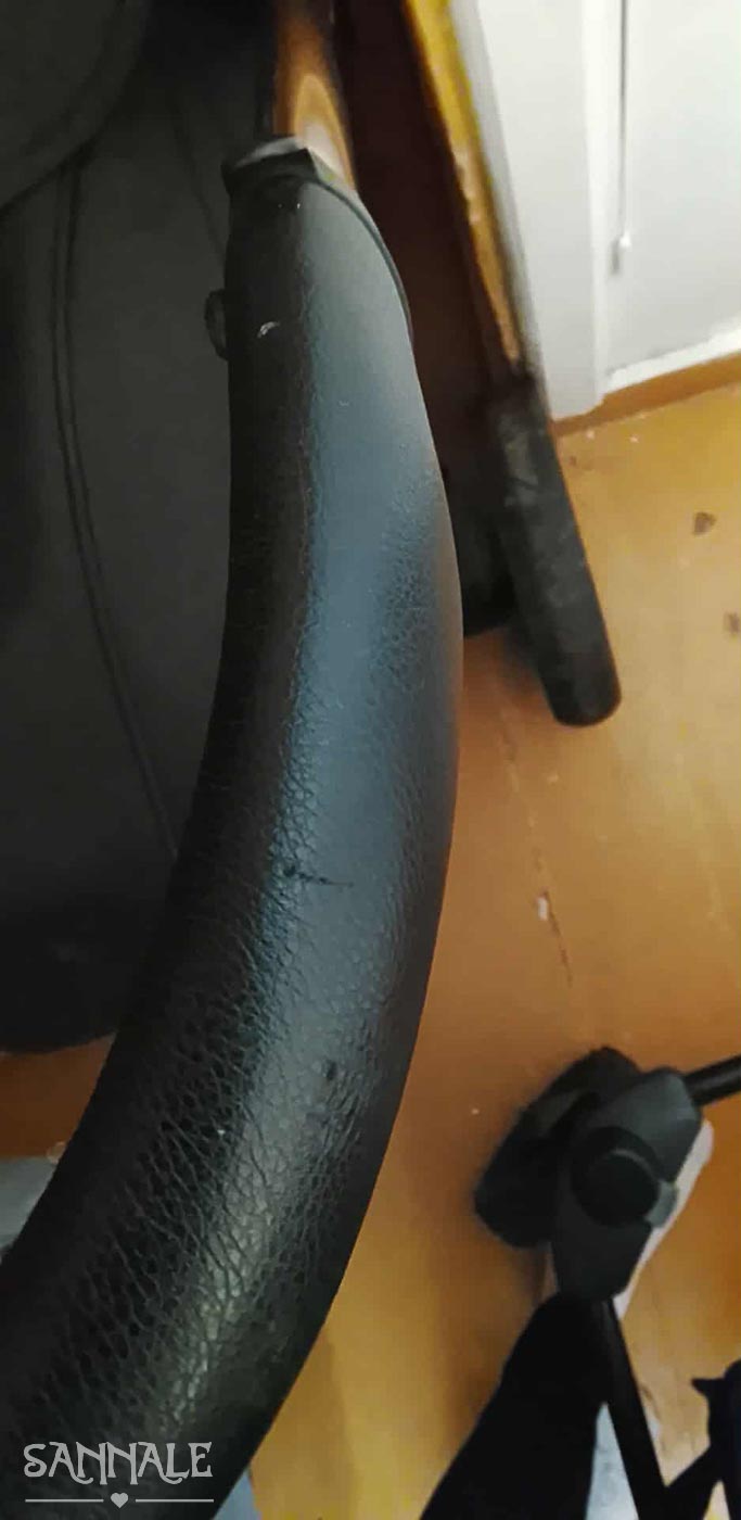 Käru lükkesang kulunud või katki